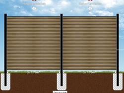 Zaunplaner enth�lt Elemente mit variabler Breite
