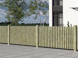 Zaunplaner enthlt Elemente mit variabler Breite