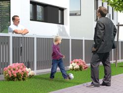 Zaunplaner enthlt Elemente mit variabler Breite