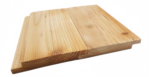 Wechselfalzbrett europ. L�rche 21x145mm eins. glatt eins. geriffelt