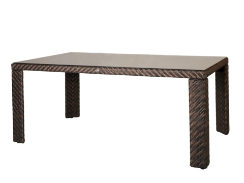 Alexander Rose Wave Tisch 170x100cm, rechteckig mit Glasplatte