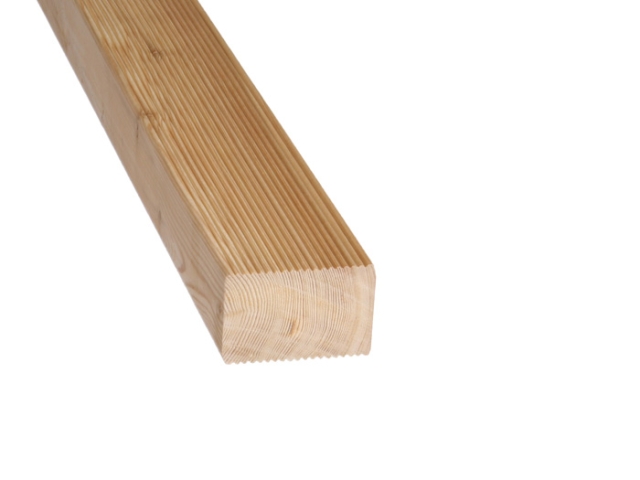 Balken sibirische L�rche 45x70mm geriffelt/glatt