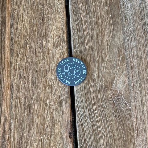 Zebra Oryx Tisch rund 135cm aus recyceltem Teakholz