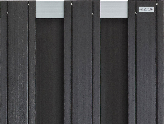 Elephant Design Sichtschutz WPC, anthrazit 180x180cm