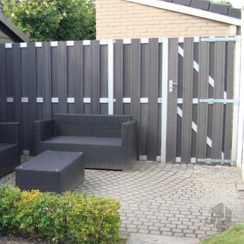 Elephant Design Sichtschutz WPC, anthrazit 90x180cm