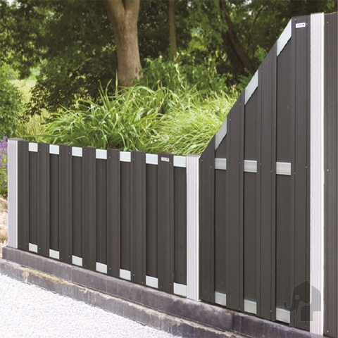 Elephant Design Abschlusselement WPC, anthrazit 90x180-93cm