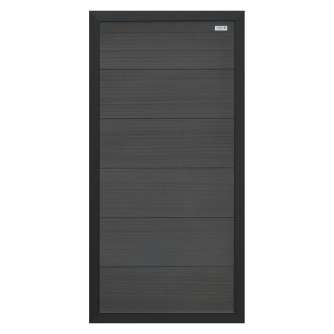 Elephant Sichtschutz Forte WPC anthrazit-Rahmen anthrazit 90x180cm