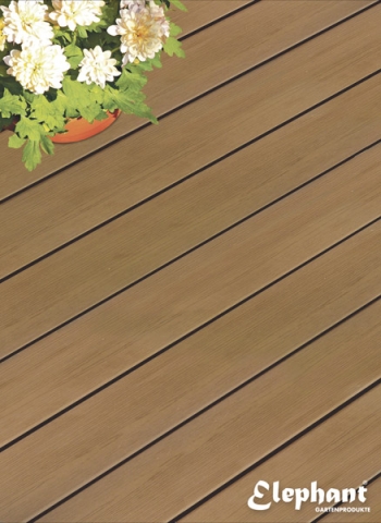 Elephant WPC Terrassendiele massiv braun 19x193x2900mm