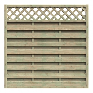 Dichtzaun Mailand 180x180cm Kiefer kdi grün mit Rankgitter Dichtzaun Mailand 180x180cm Kiefer kdi grün mit Rankgitter