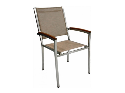 Zebra Pontiac Stapelsessel hoch Espresso mit hohem R�ckenteil