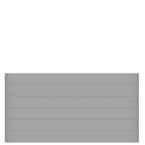 GrojaLumino Alu Steckzaun-Set 180x90cm silbergrau