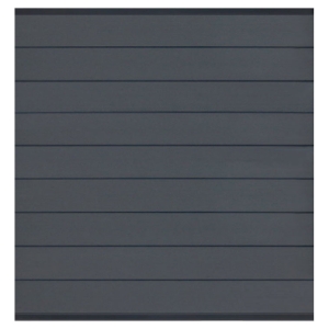 Elephant Steckzaun Modular EVO 200 WPC steingrau, Leiste Anthrazit 180x195cm
