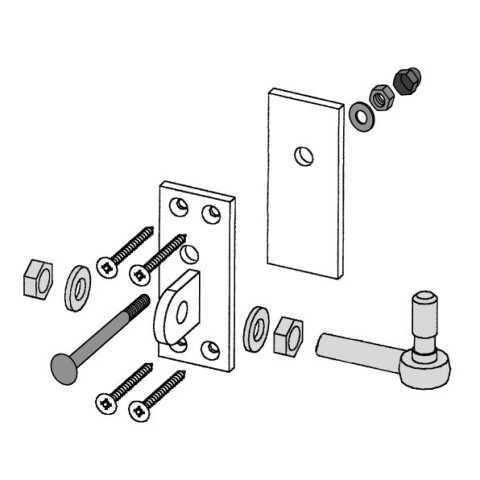 Doppeltor-Beschlagsatz Cleo - 2345 Longlife