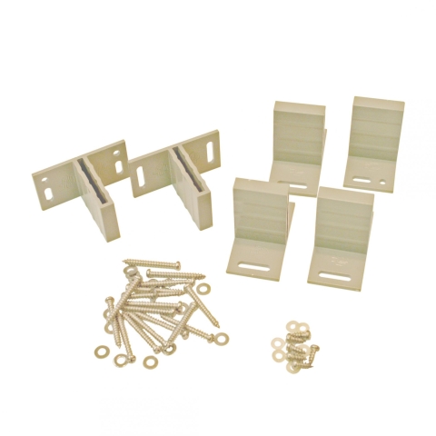 Elephant WPC Design Befestigungsset T-Form hellgrau, 6 St�ck