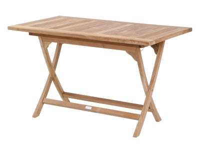 Zebra Poker Tisch 140x95x74cm aus Teakholz