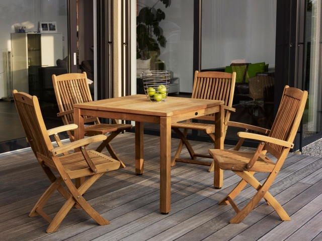 Zebra Teak Gartenm�bel-Set Bali