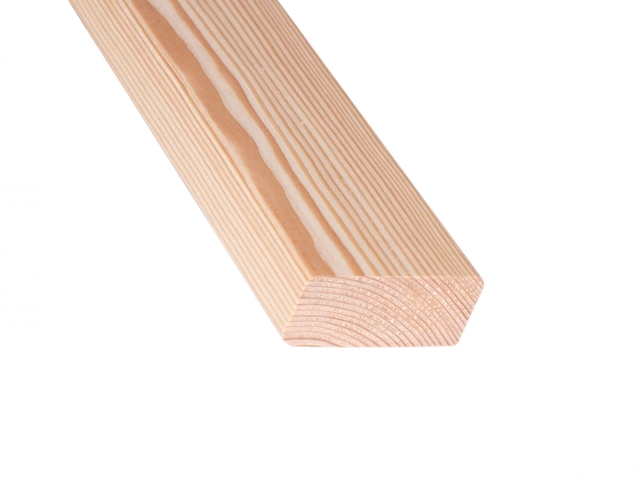 Rhombusleiste kanad. L�rche 27x68mm glatt gehobelt