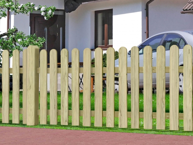 Vorgartenzaun Bielefeld 180x100cm Kiefer druckimpr�gniert gr�n