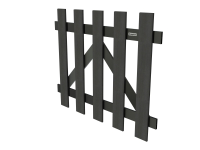 Elephant Luxe Gartentor WPC anthrazit 100x80cm inkl. Beschlag Elephant Luxe Gartentor WPC anthrazit 100x80cm inkl. Beschlag