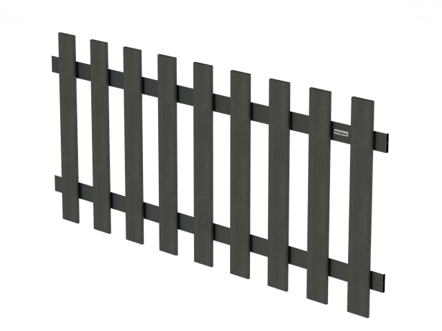 Elephant Luxe Gartenzaun WPC anthrazit 180x80cm