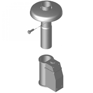 Ideal Montageset f&uuml;r Poolleitern V4A zum Einbetonieren
