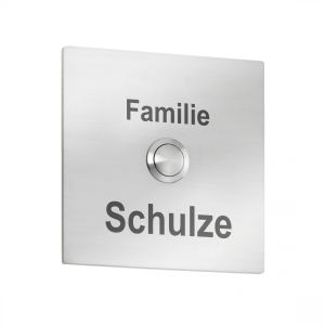 CMD Klingelplatte Quadrat Grande Typ 104 mit Gravur, Edelstahl