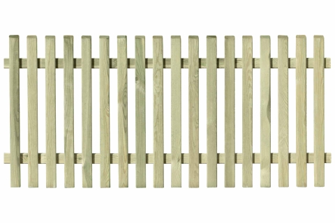 Vorgartenzaun Baltrum Kiefer kdi-gr�n 180x80cm K�pfe geschr�gt