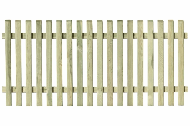 Vorgartenzaun Baltrum Kiefer kdi-gr�n 180x80cm K�pfe geschr�gt