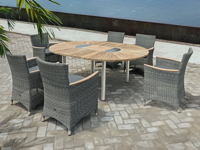 Zebra Gartenm�bel-Set Catax-Status aus recyceltem Teak