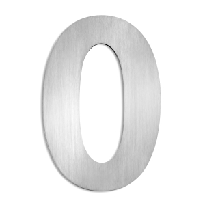 CMD Hausnummer gro&szlig; 0 Edelstahl