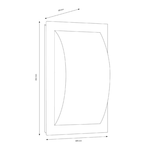 LCD Wandleuchte 050SEN Edelstahl