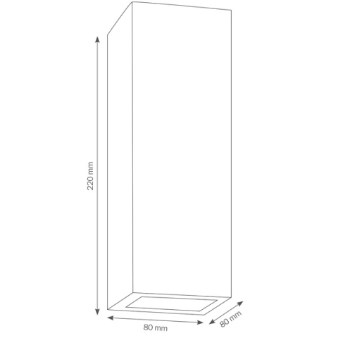 LCD Wandleuchte 025 Edelstahl