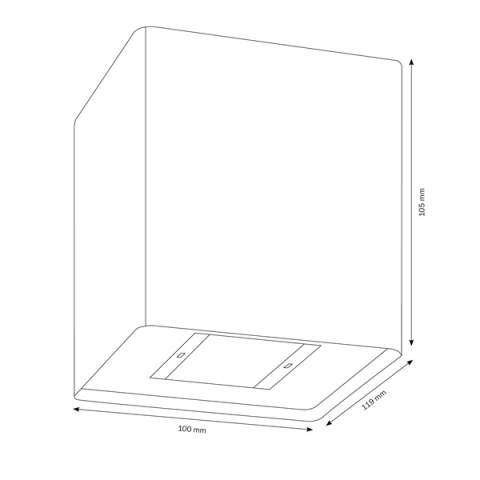 LCD Wandleuchte 5030 Graphit