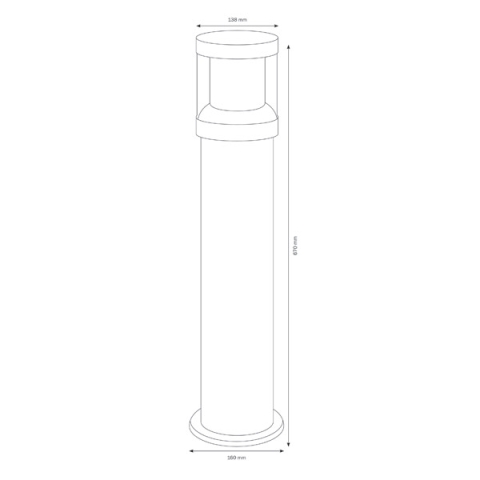 LCD Standleuchte 1261 Graphit