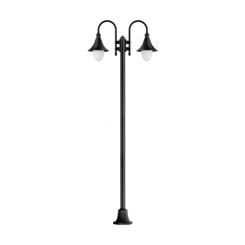 LCD Standleuchte 1077 Schwarz