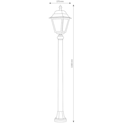 LCD Standleuchte 1182 Wei�