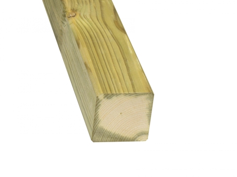 Konstruktionsholz 9x9x270cm Kiefer druckimpr�gniert gr�n glatt gehobelt