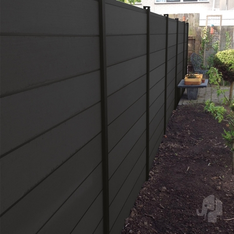 Elephant Steckzaun Modular EVO 200 WPC anthrazit 180x195cm mit anthr. Leisten