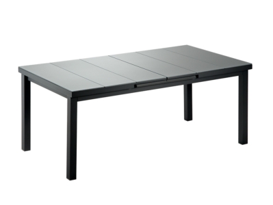 Niehoff Nancy Ausziehtisch 180-240x100cm Tischplatte ES-Glas, Gestell Aluminium anthrazit