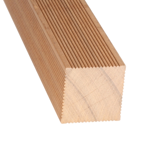 Bangkirai-Yellow Balau Pfosten - 90x90mm 4-Seitig gerillt