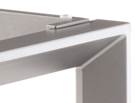 Sieger Gartentisch 160x90cm Polytec Zement graphit-Gestell Graphit