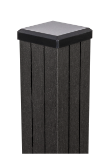 GrojaSolid Torpfosten anthrazitgrau, inkl. Kappe, 7x7x240cm