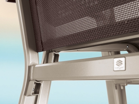 Sieger Bodega Stapelsessel, Aluminium eisengrau