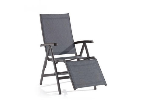 Sieger Bodega Relaxsessel Aluminium eisengrau klappbar