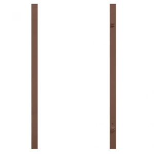 Torpfosten 2er-Set 0716 Braun f&uuml;r Einzeltore
