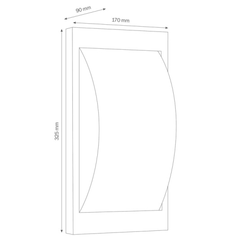 LCD Wandleuchte 068LED Edelstahl