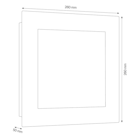LCD Wandleuchte 3006LEDSEN Edelstahl