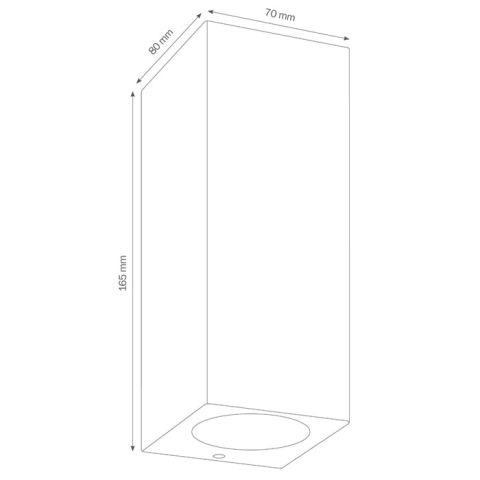 LCD Wandleuchte 5050 Graphit