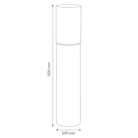 LCD Standleuchte 5100 Edelstahl