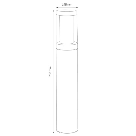 LCD Standleuchte 1311 Graphit
